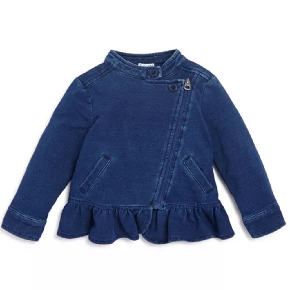 Baby Girl SPLENDID NWT Denim Moti Jacket Peplum Jeans 18-24 Months Blue Toddler